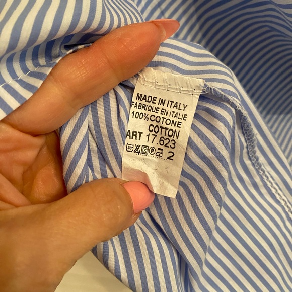 Chicwish blue & white top size M - Picture 3 of 5